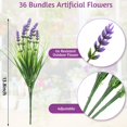 thumbnail image 2 of Plantas artificiales Zeyune Monkey Grass con flores x36 (35 cm), 2 of 6