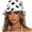 White, variant on Winter Fluffy Fuzzy Bucket Hat Polka Dot Plush Furry Warm Fisherman Hats Warm Hat for Women Beige One Size