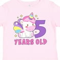 thumbnail image 4 of Inktastic 5 Years Old with Cute Unicorn Birthday Girls Toddler T-Shirt, 4 of 5