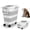 Grey, variant on Dog Food Storage Container,20-25 lbs Airtight Collapsible Cat Food Storage Container with Attachable Wheels, Portable Handle, Buckets Food Storage,Flour Bins