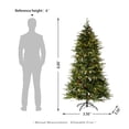 thumbnail image 2 of Árbol de Navidad Glitzhome, abeto verde preiluminado, 6 pies con 350 LED, 2 of 9