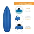 thumbnail image 4 of Lifetime Lotus 8 ft Sit On Top Kayak, Blue, Set of 2 (90172), 4 of 16