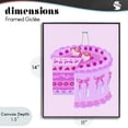 thumbnail image 4 of Stupell Industries Eclectic Pastel Cherry Layered Cake Black Framed Giclee Art, 11 x 14, by Ziwei Li, 4 of 8