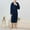 01 Navy, variant on YueHuiYing Mens Robe Plush Big and Tall - Long Spa Bath Robe with Pockets - Bathrobe Gift for Men