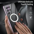 thumbnail image 3 of Étui Magnétique Magsafe en Métal Compatible avec Samsung Galaxy S23 Ultra, Étui de Protection Intégral avec Protection de Caméra, 3 of 5