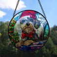 thumbnail image 2 of Standard Schnauzer Dog Ornament Christmas 2025 - Standard Schnauzer Dog Stained Glass SunCatcher Christmas Decorations, Dog Christmas Gifts for Family, 2 of 4