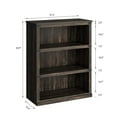thumbnail image 3 of Kojooin Rustic Farmhouse 3/5-Shelf Bookcase, Floor-Standing Display & Storage Unit for Home Office & Living Spaces, 3 of 8