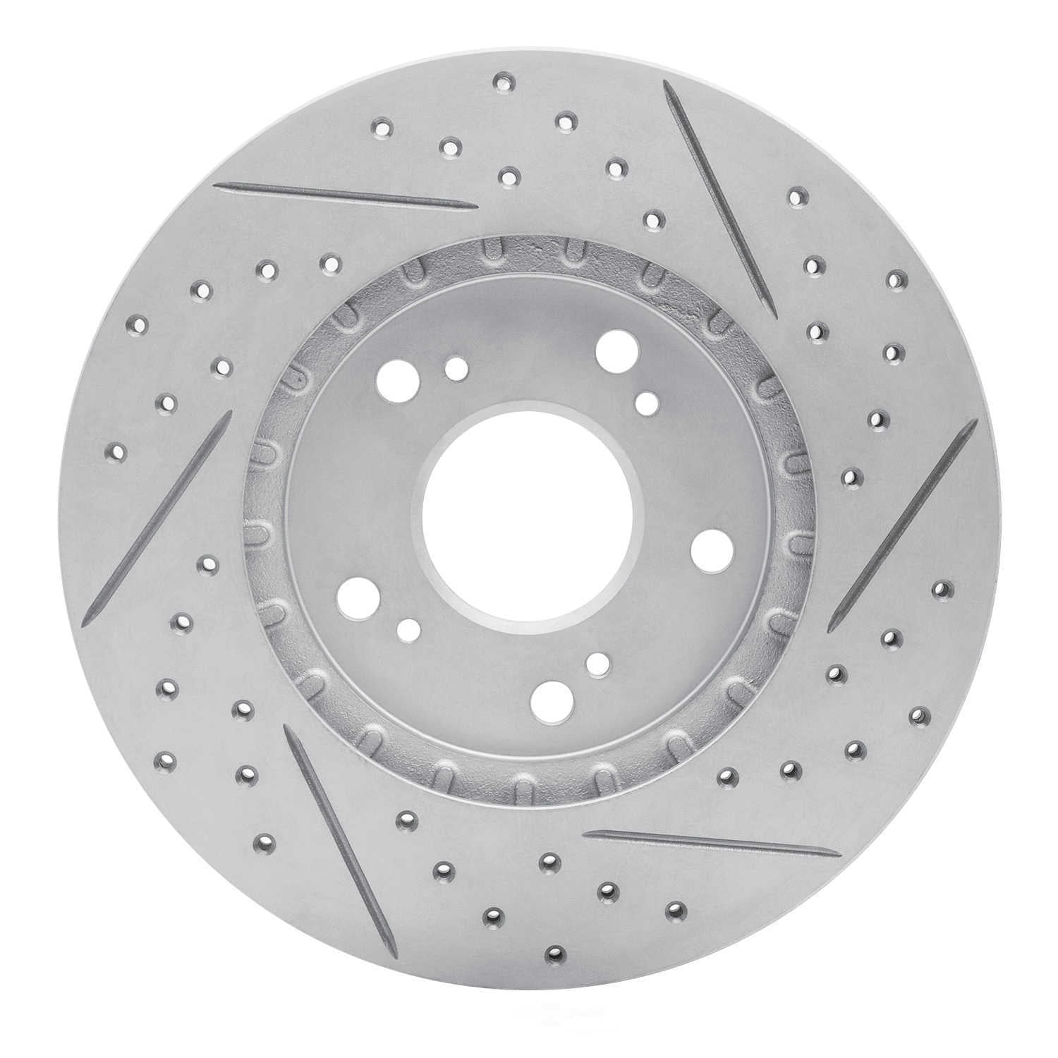 Dynamic Friction Company 830-58005L DFC Geoperformance Rotor - Drilled and Slotted