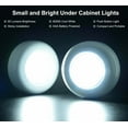 thumbnail image 6 of Huangting 2.7” 60 Lumens Wireless LED Under-Cabinet Light, 6000K (7 Count), 6 of 7