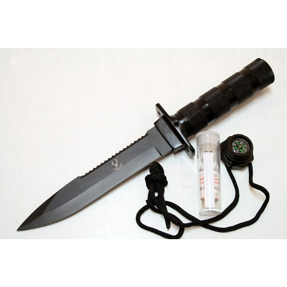 10.5" Stainless Steel Survival Knife with Sheath