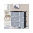 thumbnail image 2 of 9 Cube Stackable Organizer Closet Storage Wardrobe Clothes Rack Shelf Cabinet US, 2 of 5