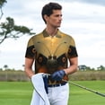 thumbnail image 3 of Sikiie Majestic Butterfly Sunset Print Men's Short-sleeved POLO Shirts, Button-down Shirts and T-shirts are Suitable for Vacation, Leisure and Business-Small, 3 of 6