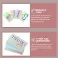thumbnail image 5 of HOOWIFFY 120Pcs Elegant Thank You Cards Rectangular Shape Silver Paper for Business Use and Office, 5 of 5
