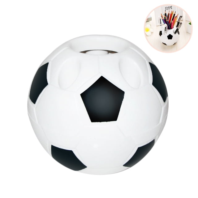 Portalápices multifunción con diseño de fútbol, contenedor para cepillos de dientes, organizador para la escuela y la oficina, regalo para niños