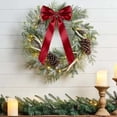thumbnail image 4 of 3x7 Inch Satin Ribbon Christmas Tree Bow Ornament,Xmas Accessory for Garland Front Door Wreath Fireplace,Rustic Holiday Party Decor for Indoor Outdoor Home Mantle Window Wall Table Entryway Decor, 4 of 6