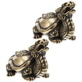 thumbnail image 3 of 2 Pcs Distressed Solid Dragon Turtle Keychain Pendant (2pcs), 3 of 8