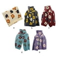 thumbnail image 2 of sweethay Invierno diseño Simple cálido mujer tejido chal niñas Color sólido pañuelo viaje boda capa Poncho accesorios de ropa Accesorios de disfraces Gris oscuro sweethay AP013371-02, 2 of 6