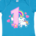 thumbnail image 4 of Inktastic I Am 1 Year Old with Unicorn and Hearts Girls Baby Bodysuit, 4 of 5