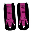 thumbnail image 3 of Calcetines de piernas de pollo informales para el aniversario de fiestas cosplay regalo de cumpleaños deportivo Negro Rojo, 3 of 9