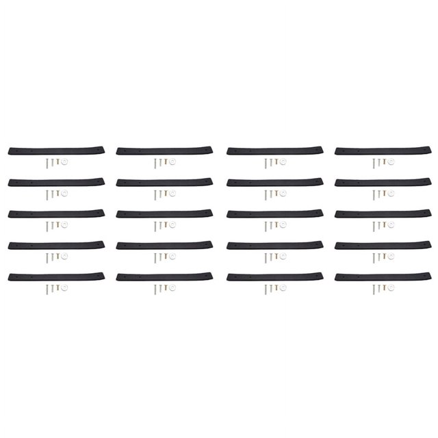 20 ganchos de pared, soporte de barra de cortina de cuero de PU, soporte colgante de cuero, gancho de pared bohemio negro DIY