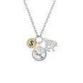 thumbnail image 2 of Delight Jewelry Goldtone Disc 1/2'' - Symbol - Dollar Sign - $ - Let Things Go Fall Zoey Charm Necklace, 28", 2 of 4
