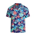 thumbnail image 4 of Lilo and Stitch Men's and Big Men's Graphic Button-Up Shirt, Sizes XS-3XL, 4 of 5