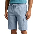 thumbnail image 5 of Men Summer Casual Lightweight Cargo Shorts with -Pocket Utility Design for Everyday WearBlueXXL, 5 of 5