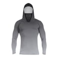 thumbnail image 2 of Mens UPF 50 Long Sleeve Sun Protection Shirts Fishing Hiking Shirts Light Gray L, 2 of 4