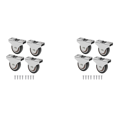thumbnail image 1 of 8 Pcs Mini Casters Furniture Casters Small 25mm Fixed Casters Directional Movable Casters Movable Casters for Furniture, 1 of 2