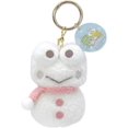 thumbnail image 2 of Sanrio Kerokeroppi Carabiner Mascot, Kerokeroppi x Frog Pickle, Snowman, H3.3 x W 2.4 x D 1.8 inches (8.5 x 6 x 4.5 cm), 2 of 2