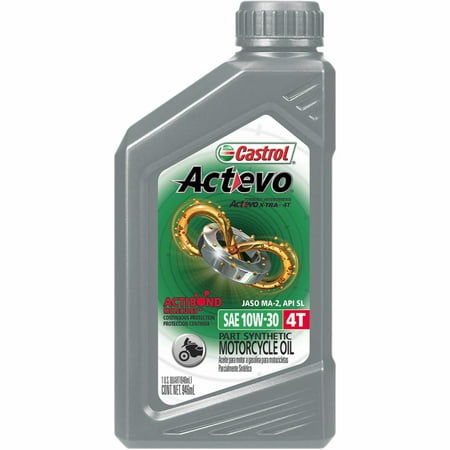 Castrol 06119 / 15B75F Actevo X-Tra 4T Synthetic Blend - 10W30 - (Best 10w30 Motorcycle Oil)
