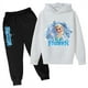 thumbnail image 2 of Conjunto de chándal de Disney Frozen para niñas, sudaderas y pantalones con capucha de Frozen Elsa, ropa deportiva para niños, traje deportivo de moda, 2 of 5