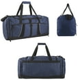 thumbnail image 4 of Extra Large 26 Inch 79 Liter Duffel Bag 48 Inch Long Shoulder Strap, Reflective Piping for Travel, Gym, Sports, Track, Field, Men, Women in Navy Blue, 4 of 6