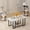White-Black, variant on MOOSENG Faux Marble Coffee Table Set of 3, 2-Tier Center Table & 2 Tiered Side Tables, Modern Living Room Metal Frame Faux Marble Top Tables Accent Furniture
