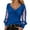 Blue, variant on Arlun Womens Sparkly Tops Dressy Mesh Puff Long Sleeve Blouses Trendy Waves V-Neck Glitter Party Evening T-Shirts Plus Size Loose Soft Comfortable Casual Tee Top Red XXXXXXXXL