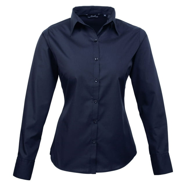Premier Blouse en Popeline à Manches Longues pour Femmes