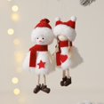 thumbnail image 3 of Angel Doll Pendant Christmas White Plush Ornament Dolls Accessories Outdoor Car Decor Decorations for Christmas Tree Cute Statue, 3 of 5