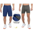 thumbnail image 3 of Little Donkey Andy Men's Cycling Shorts with Detachable Liner, Lightweight Padded Mountain Bike MTB Loose-fit Dark Blue XL, 3 of 7