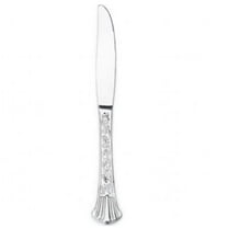 Simcha Silver Plastic Knives 20Ct
