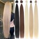 thumbnail image 2 of Typpkmm Mechones De Pelo Liso De Hueso with Extensiones De Cabello Natural De, 2 of 7