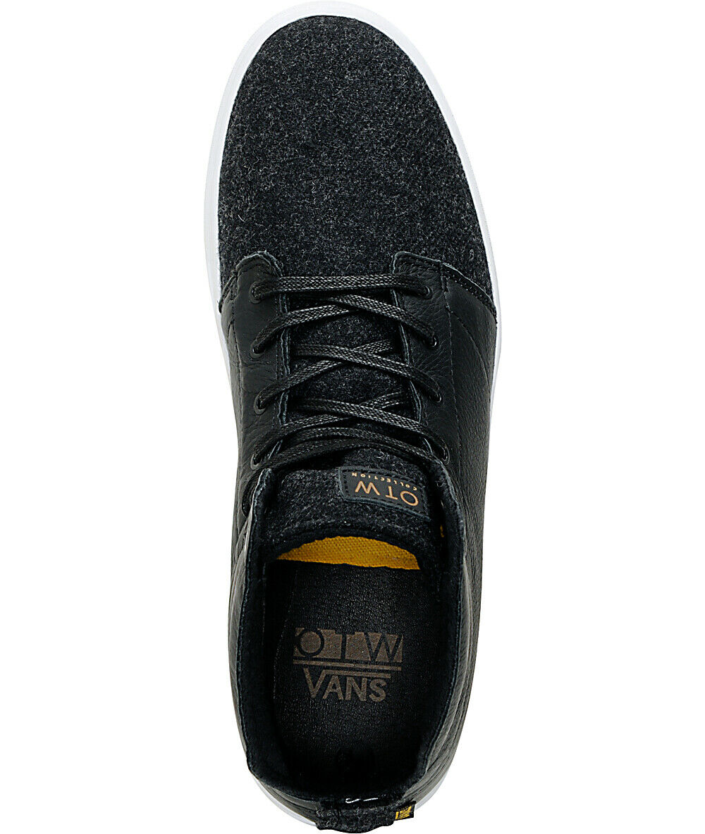 Vans Alcon Wool/Black Men's Hi Top Shoes Size 8 - image 2 of 5