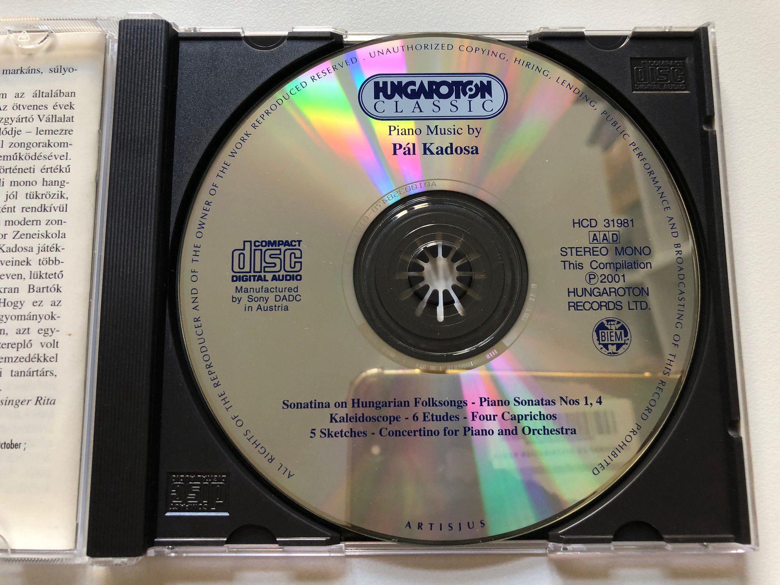 Various Artists - Piano Music / Various - Music & Performance - CD