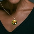 thumbnail image 3 of Sunflower Necklace Personalized Custom Photo Round Pendant Adjustable Stainless Steel Necklaces with Gift Box for Men Women Mothers Valentine's Jewelry Gift, 3 of 6