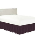 thumbnail image 1 of 100% Egyptian Cotton 1 PCs Wrap Around Bed Skirt 15 inches (Purple,Queen), 1 of 5