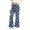 Multicolour, variant on MuXiKeJi Clothes Y2K Jeans Women Baggy Cute Print Elastic Waist Wide Leg Flared Denim Pants Regular Fit Long Casual Bottoms Girls Jeans