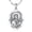 Silver, variant on St Gemma Medal Pendant Necklace Protection Necklace