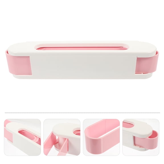UPGRATOR Easy Install Pink Shoe Rack Wall Mounted Slipper Storage Shelf for Home
