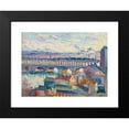thumbnail image 2 of Maximilien Luce 24x19 Black Modern Framed Museum Art Print Titled - View of the Auteuil Viaduct (circa 1905-10), 2 of 5