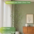 thumbnail image 3 of Nafresh 7ft Minimalist Faux Citrus Tree, 84" Realistic Artificial Citrus Tree with Lifelike Leaves and Trunks for Home Office Living Room Bedroom Porch Indoor & Outdoor Decor, 3 of 7