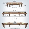 thumbnail image 2 of Soporte para doble monitor, ajustable, de madera, color marrón oxidado, 2 of 9